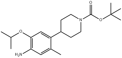 tert-butyl 4-(4-aMino-5-isopropoxy-2-Methylphenyl)piperidine-1-carboxylate 구조식 이미지