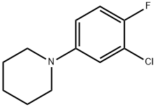 1-(3-클로로-4-플루오로페닐)피페리딘 구조식 이미지