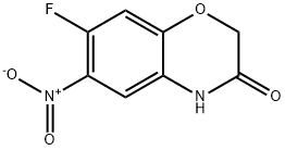 7-Fluoro-6-nitro-2H-1,4-benzoxazin-3(4H)-one, 97% Structure