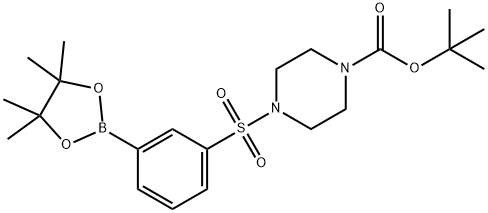 3-(4-Boc-Piperazin-1-ylsulfonyl)phenylboronic acid pinacol ester Structure