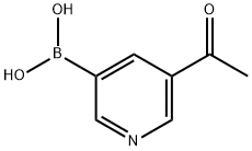 (5-Acetylpyridin-3-yl)boronic acid 구조식 이미지