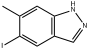 5-요오도-6-메틸-1H-인다졸 구조식 이미지