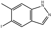 5-Iodo-6-Methyl-1H-indazole Structure