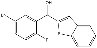 벤조[b]티오펜-2-메탄올,α-(5-broMo-2-플루오로페닐)- 구조식 이미지