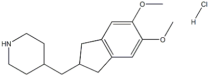 5,6-DiMethoxy-2-[(4-piperidyl)Methyl]indane Hydrochloride (Donepezil IMpurity) 구조식 이미지