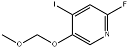 2-fluoro-4-iodo-5-(MethoxyMethoxy)pyridine Structure