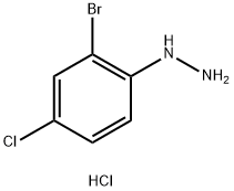(2-broMo-4-chlorophenyl)hydrazine hydrochloride Structure