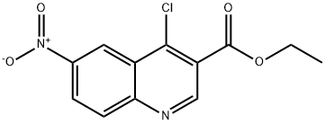 Ethyl 4-chloro-6-nitroquinoline-3-carboxylate 구조식 이미지