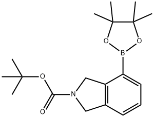 N-BOC-이소인돌린-4-붕소산,피나콜에스테르 구조식 이미지