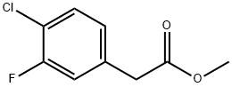 methyl 2-(4-chloro-3-fluorophenyl)acetate Structure
