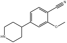2-METHOXY-4-PIPERIDIN-4-YL-BENZONITRILE Structure