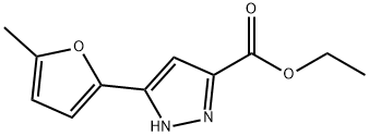 Ethyl 3-(5-methylfuran-2-yl)-1H-pyrazole-5-carboxylate 구조식 이미지