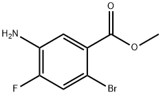 5-아미노-2-브로모-4-플루오로벤조산메틸에스테르 구조식 이미지