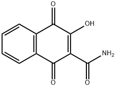 2-CarbaMoyl-3-hydroxy-1,4-naphthoquinone Structure