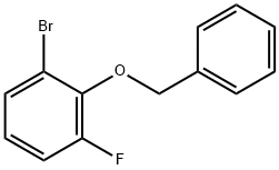 2-BENZYLOXY-1-BROMO-3-FLUOROBENZENE Structure