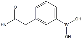 (3-(2-(MethylaMino)-2-oxoethyl)phenyl)boronic acid 구조식 이미지