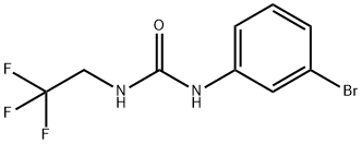 1-(3-브로모페닐)-3-(2,2,2-트리플루오로에틸)우레아 구조식 이미지