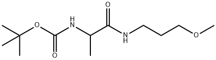 tert-Butyl N-{1-[(3-Methoxypropyl)carbaMoyl]ethyl}carbaMate Structure