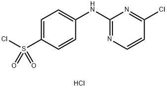 4-((4-chloropyriMidin-2-yl)aMino)benzene-1-sulfonyl chloride hydrochloride 구조식 이미지