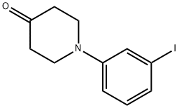 1-(3-iodophenyl)piperidin-4-one 구조식 이미지