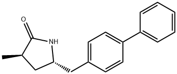 2-Pyrrolidinone, 5-([1,1'-biphenyl]-4-ylMethyl)-3-Methyl-, (3R,5S)- Structure