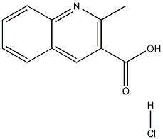 2-메틸퀴놀린-3-카르복실산염산염 구조식 이미지