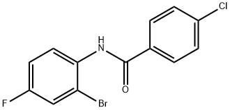 N-(2-브로모-4-플루오로페닐)-4-클로로벤즈아미드 구조식 이미지