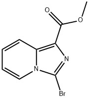메틸3-브로모이미다조[1,5-a]피리딘-1-카르복실레이트 구조식 이미지