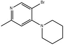 5-BroMo-2-Methyl-4-(piperidin-1-yl)pyridine Structure