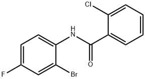 N-(2-브로모-4-플루오로페닐)-2-클로로벤즈아미드 구조식 이미지