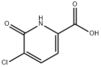 5-클로로-6-옥소-1,6-디히드로피리딘-2-카르복실산 구조식 이미지