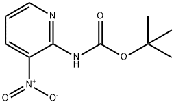 tert-부틸(3-니트로피리딘-2-일)카바메이트 구조식 이미지