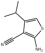 2-aMino-4-isopropylthiophene-3-carbonitrile Structure