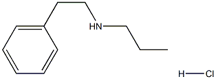 N-Propylbenzeneethanamine hydrochloride 구조식 이미지