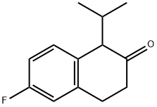 2(1H)-NAPHTHALENONE, 6-FLUORO-3,4-DIHYDRO-1-(1-METHYLETHYL)- 구조식 이미지