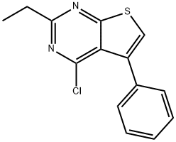 4-chloro-2-ethyl-5-phenylthieno[2,3-d]pyrimidine Structure