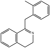 1-(2-메틸벤질)-3,4-디하이드로이소퀴놀린 구조식 이미지