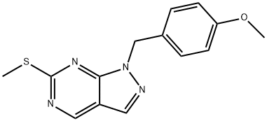 1-(4-Methoxybenzyl)-6-(Methylthio)-1H-pyrazolo[3,4-d]pyriMidine Structure