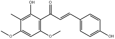 (2E)-1-(2-Hydroxy-4,6-dimethoxy-3-methylphenyl)-3-(4-hydroxyphenyl)-2-propen-1-one Structure