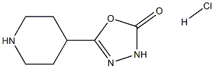 5-(Piperidin-4-yl)-1,3,4-oxadiazol-2(3H)-one hydrochloride Structure