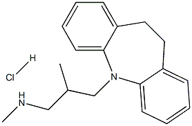 10,11-Dihydro-N,beta-dimethyl-5H-dibenz[b,f]azepine-5-propanamine monohydrochloride 구조식 이미지