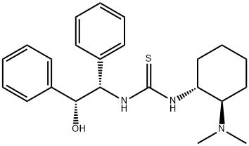 N-[(1R,2R)-2-(diMethylaMino)cyclohexyl]-N'-[(1S,2R)-2-hydroxy-1,2-diphenylethyl]-Thiourea Structure