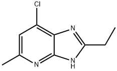 3H-IMidazo[4,5-b]pyridine, 7-chloro-2-ethyl-5-Methyl Structure