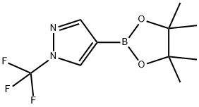 4-(4,4,5,5-TetraMethyl-1,3,2-dioxaborolan-2-yl)-1-(trifluoroMethyl)-1H-pyrazole Structure