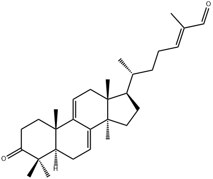 (24E)-3-Oxo-5α-lanosta-7,9(11),24-triene-26-al Structure
