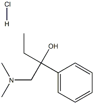 alpha-(Dimethylaminomethyl)-alpha-ethylbenzyl alcohol hydrochloride Structure