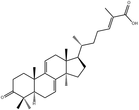 (24E)-3-Oxo-5α-lanosta-7,9(11),24-trien-26-oic acid 구조식 이미지