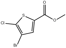 Methyl 4-broMo-5-chlorothiophene-2-carboxylate Structure