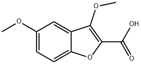 3,5-DiMethoxybenzofuran-2-carboxylic acid 구조식 이미지