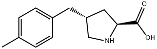 (2S,4R)-4-(4-Methylbenzyl)pyrrolidine-2-carboxylic acid 구조식 이미지